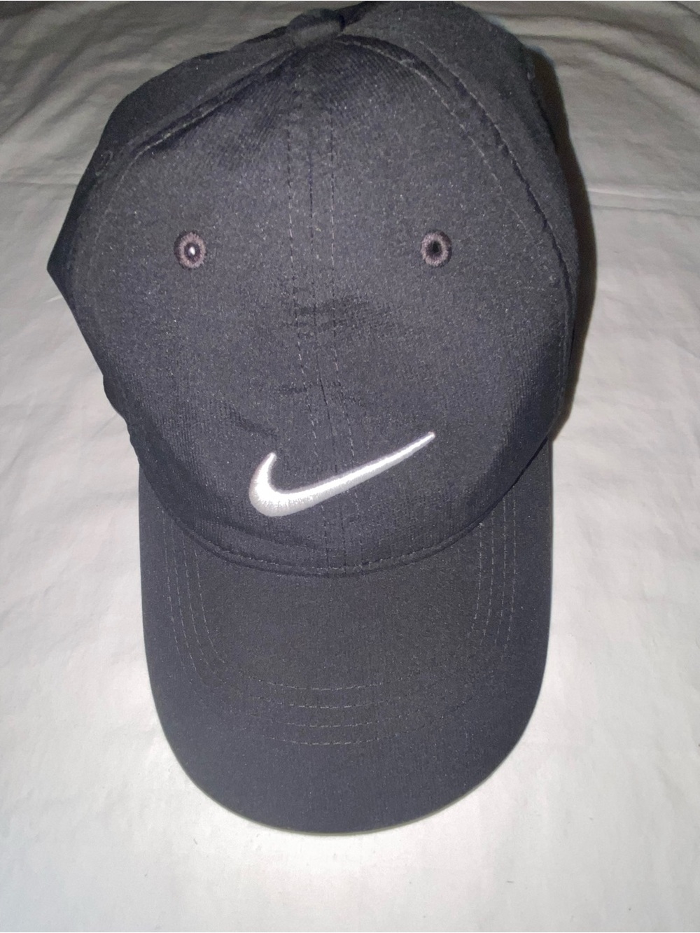 Nike Black Baseball Cap with White Swoosh